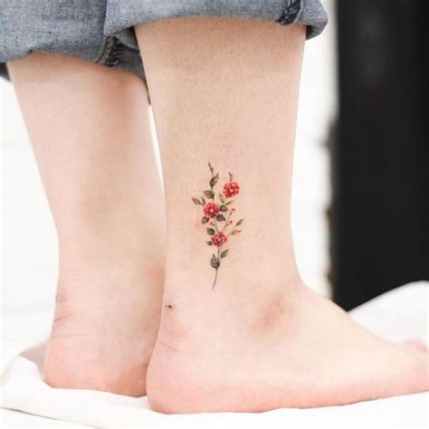 ankle tattoos for females|small ankle tattoos.